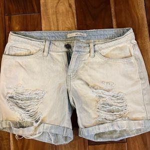 Distressed Kancan shorts